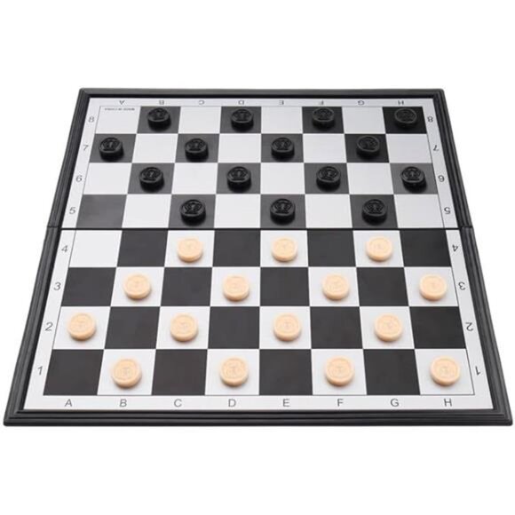 Chess Checkers Backgammon Set, KAILE Magnetic Chess Travel Magnet Chess - Picture 3 of 7